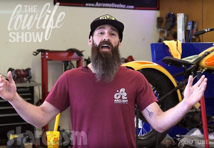 Aaron Kaufman as the host of Th Lowlife Show