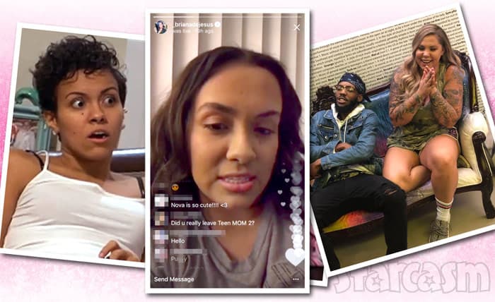 Video Briana Dejesus Confirms She Quit Teen Mom 2 Kail Gets Comfy With Devoin Starcasm Net