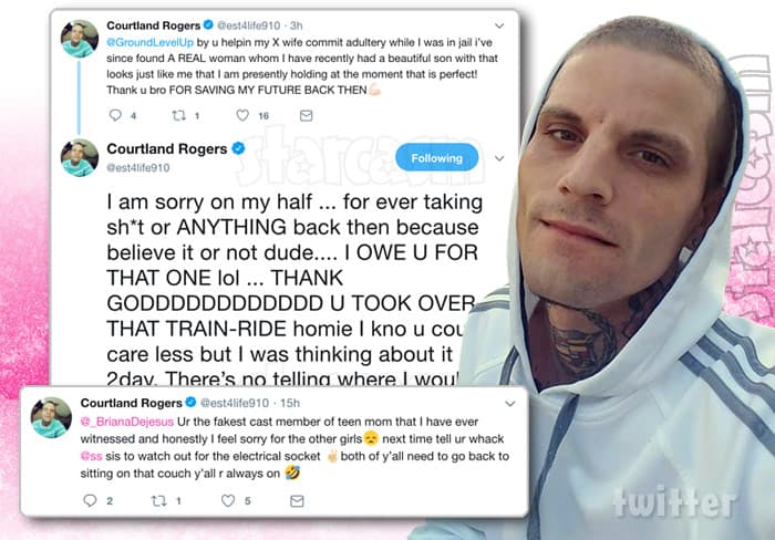 Courtland Rogers thanks Nathan Griffith for breaking up his marriage to Jenelle Evans