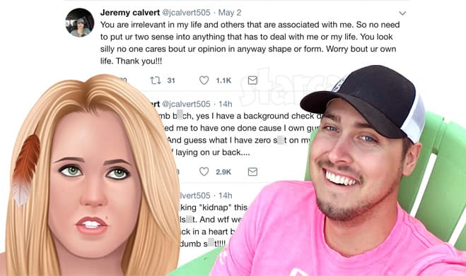Jenelle Evans Jeremy Calvert Twitter feud