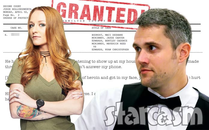 Maci McKinney Ryan Edwards restraining order