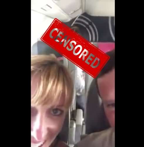 VIDEO Couple caught having sex in their seats on commercial airplane, now have a Twitter sex tape