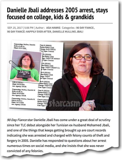Danielle Jbali arrest article Starcasm