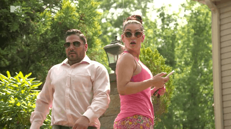 JERSEY SHORE Ronnie makes a surprise appearance after getting dragged in a car by Jen
