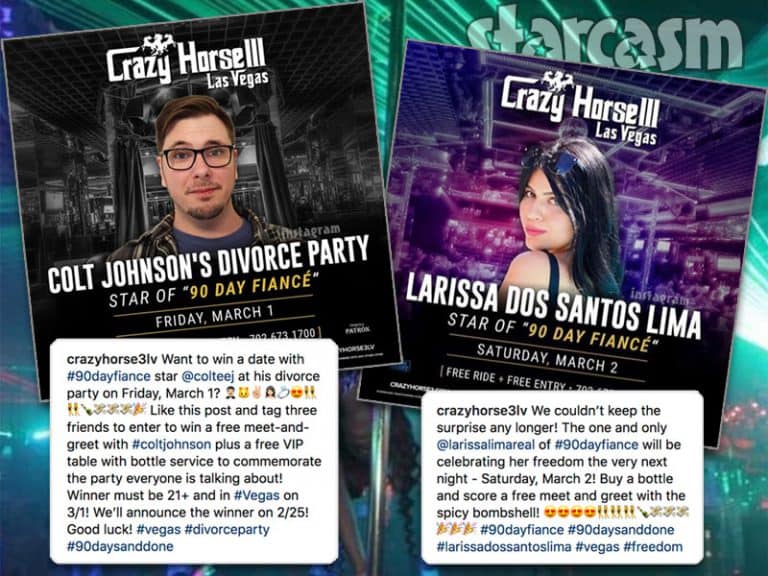 90 DAY FIANCE Colt & Larissa host back-to-back strip club events in Las Vegas
