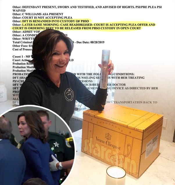 Luann de Lesseps handcuffed then set free for probation violation