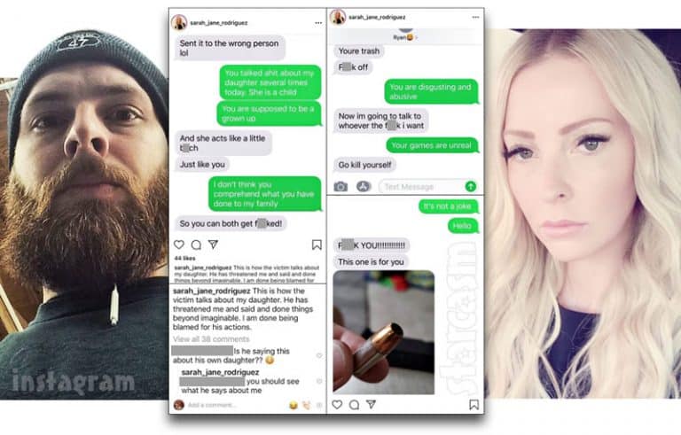 Alleged text messages between Tamra Judge's son Ryan Vieth and his ex Sarah Rodriguez that were posted on Instagram by Sarah then deleted