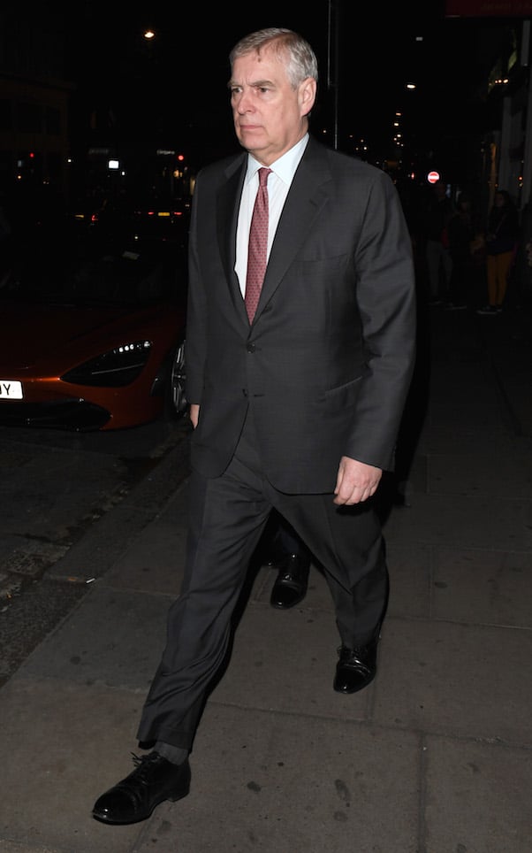 Prince Andrew now just Andrew 2