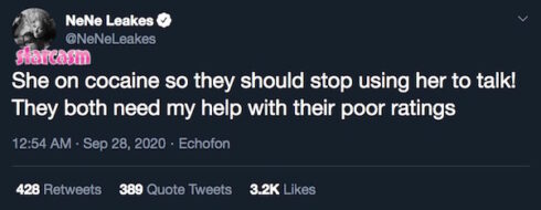 After her racist cocaine rodeo remarks, NeNe Leakes wants a sitdown