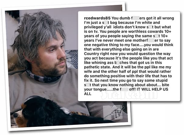 Teen Mom Ryan Edwards Instagram rant