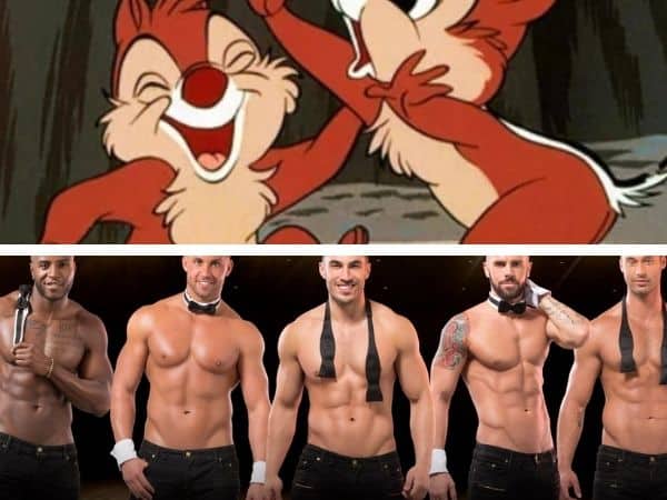 600px x 450px - Chippendales and the cartoon Chip 'n Dale were named after the same thing
