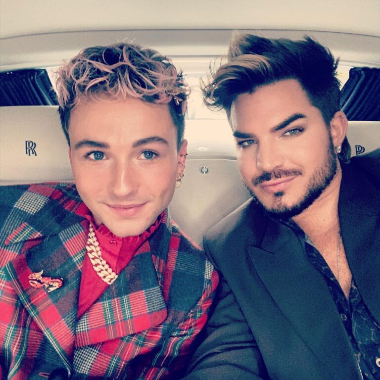 American Idol star Adam Lambert shows off model boyfriend at LGBT gala