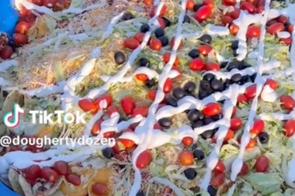 TIKTOK’s The Doughtery Dozen filled a swimming pool with nachos