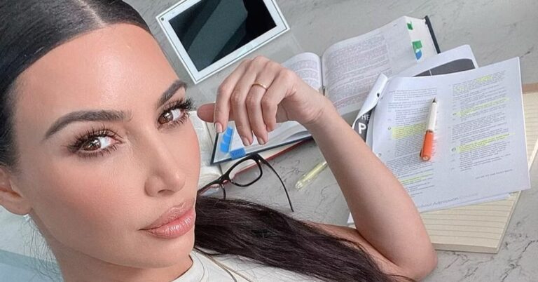 Does Kim Kardashian plan to take the California bar exam?