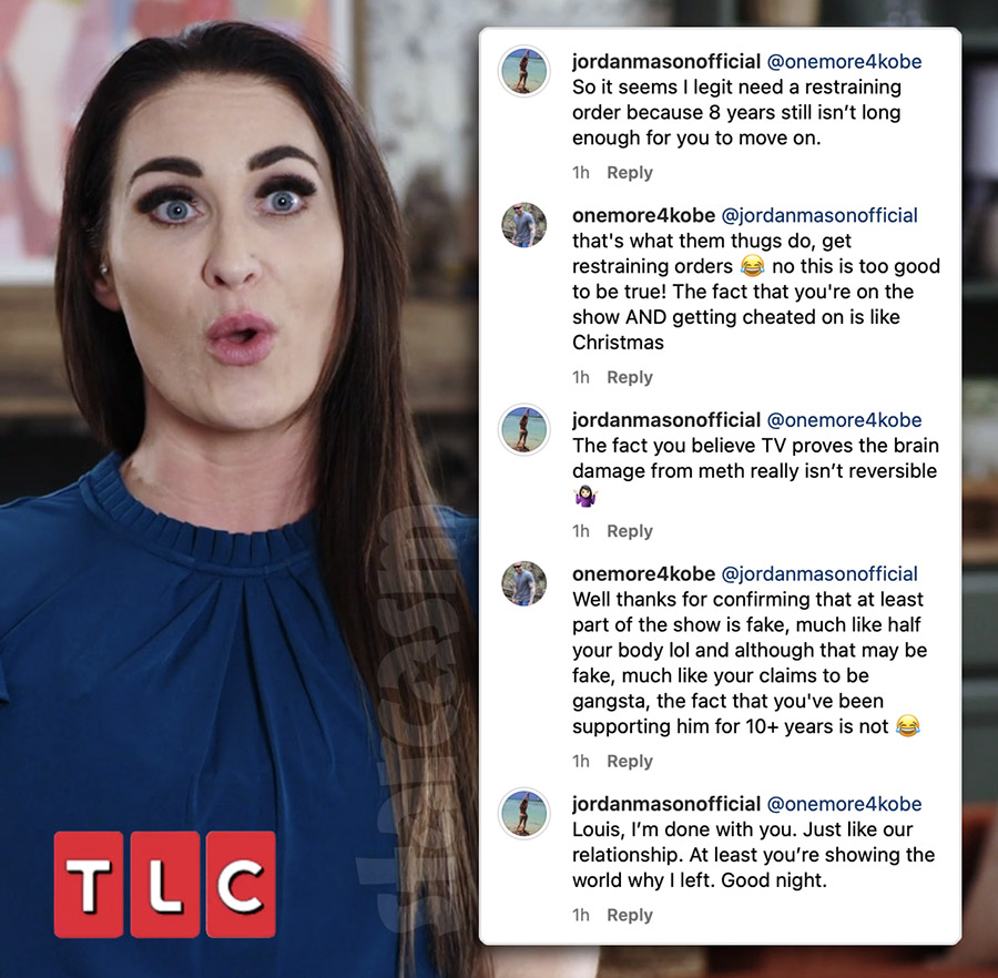 90 DAY FIANCE Jordan and ex-husband Louis clash on Instagram