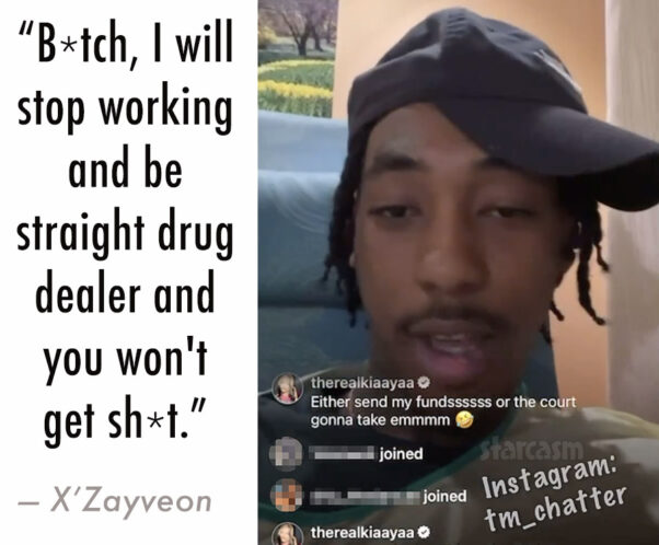 Teen Mom Kiaya and X'Zayveon child support live stream