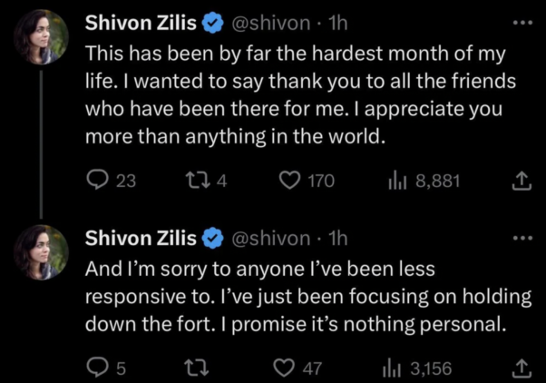 Shivon Zillis tweet - worst month of her life