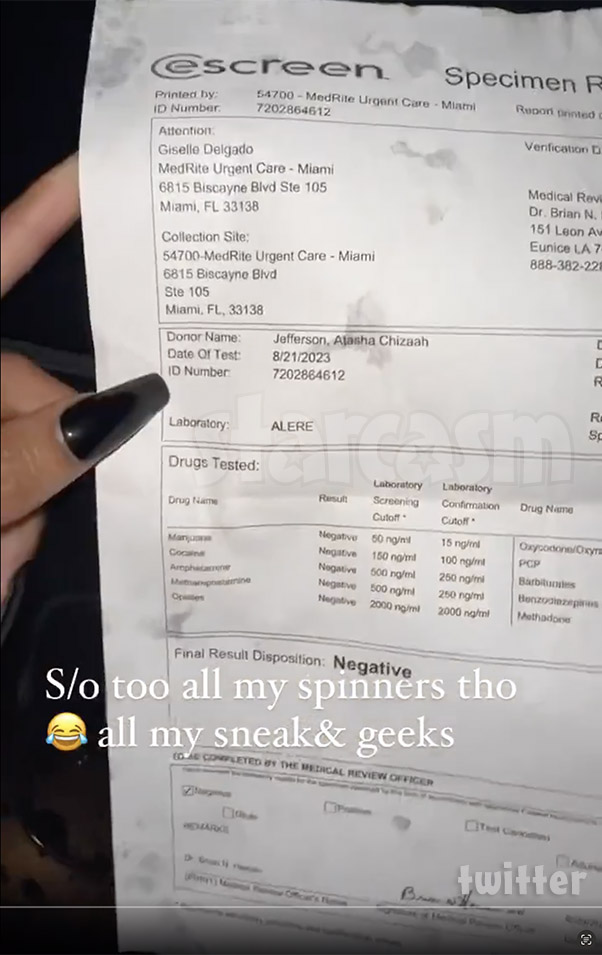 Tommie Lee drug test results Love and Hip hop Atlanta Tommie Lee drug test results