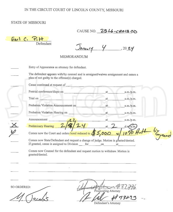 Life After Lockup Earl Chance Pitt reduced bond