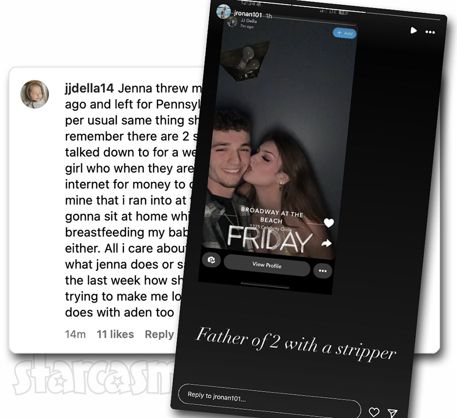 UNEXPECTED Jenna Ronan posts photo of fiancé JJ Della with a stripper
