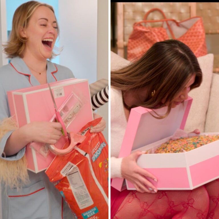 Whitney and Demi fruity cereal