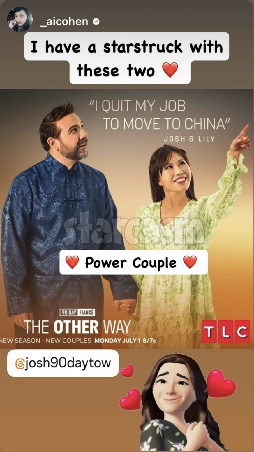 Leida MArgaretha posts about Josh and Lily from 90 Day Fiancé The Other Way