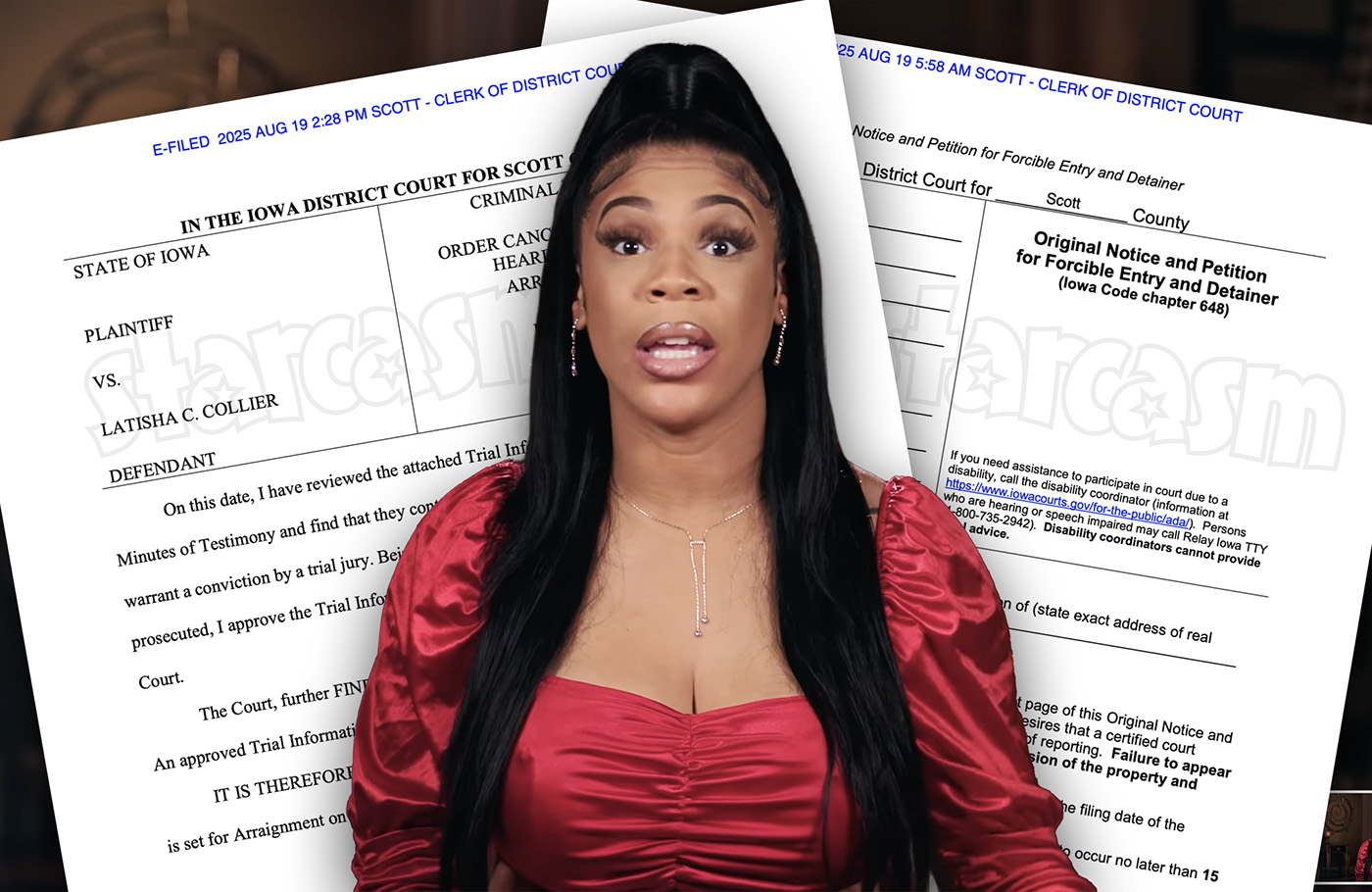 Love After Lockup Updates on LaTisha Collier's felony forgery and identity theft case, plus her new eviction