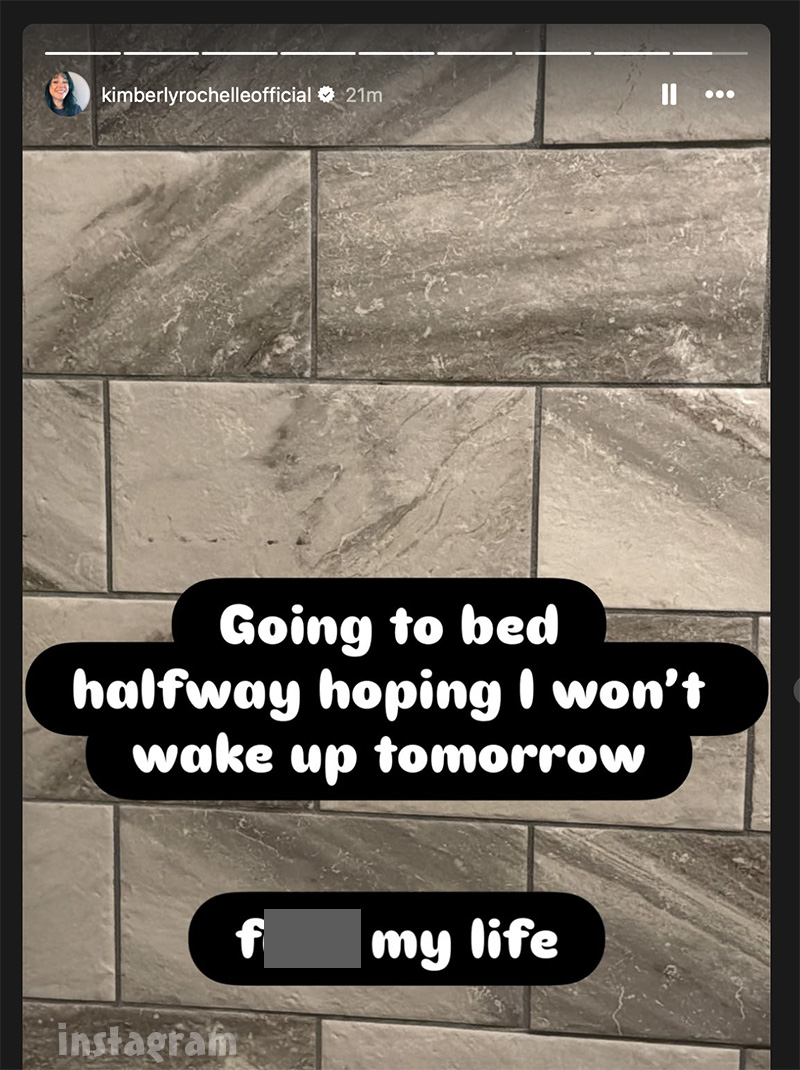 90 Day Fiancé Kimberly Rochelle Instagram story post