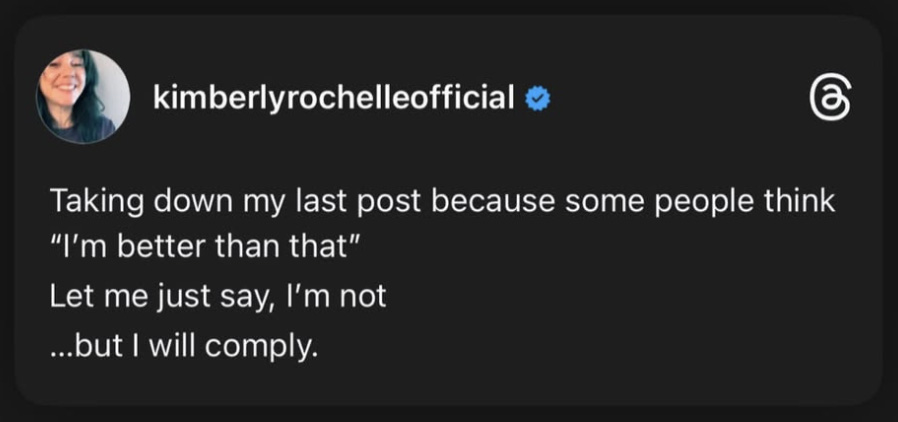 Kimberly Rochelle on Threads