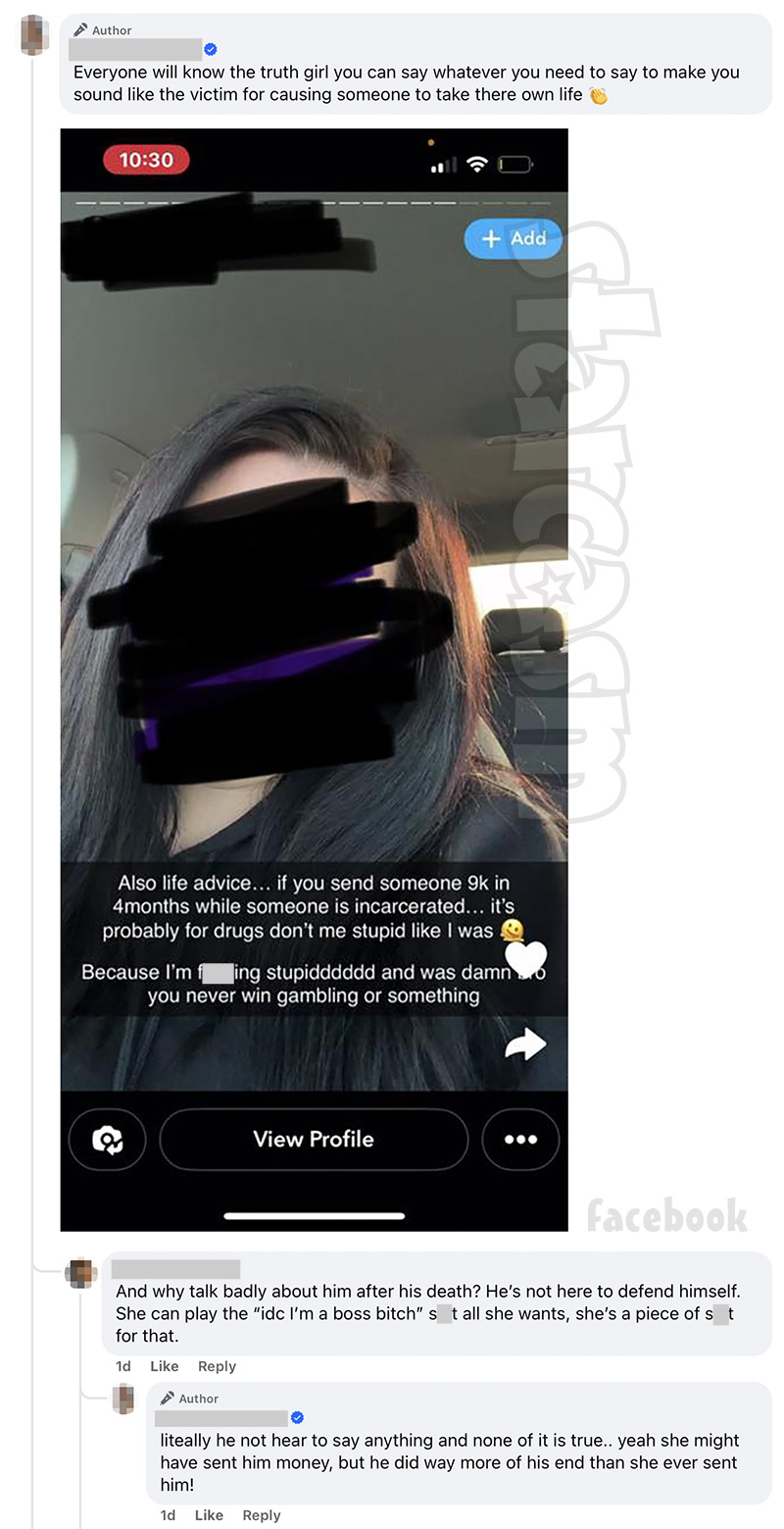 Love During Lockup Justin's friend seems to blame Emily for his passing on Facebook Part 1