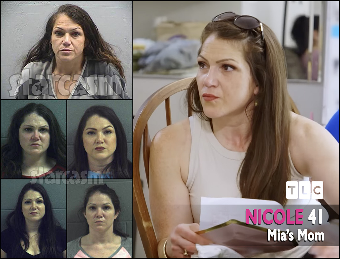 TLC Unexpected Mia Quebedeaux's mom Nicole arrests and mug shots