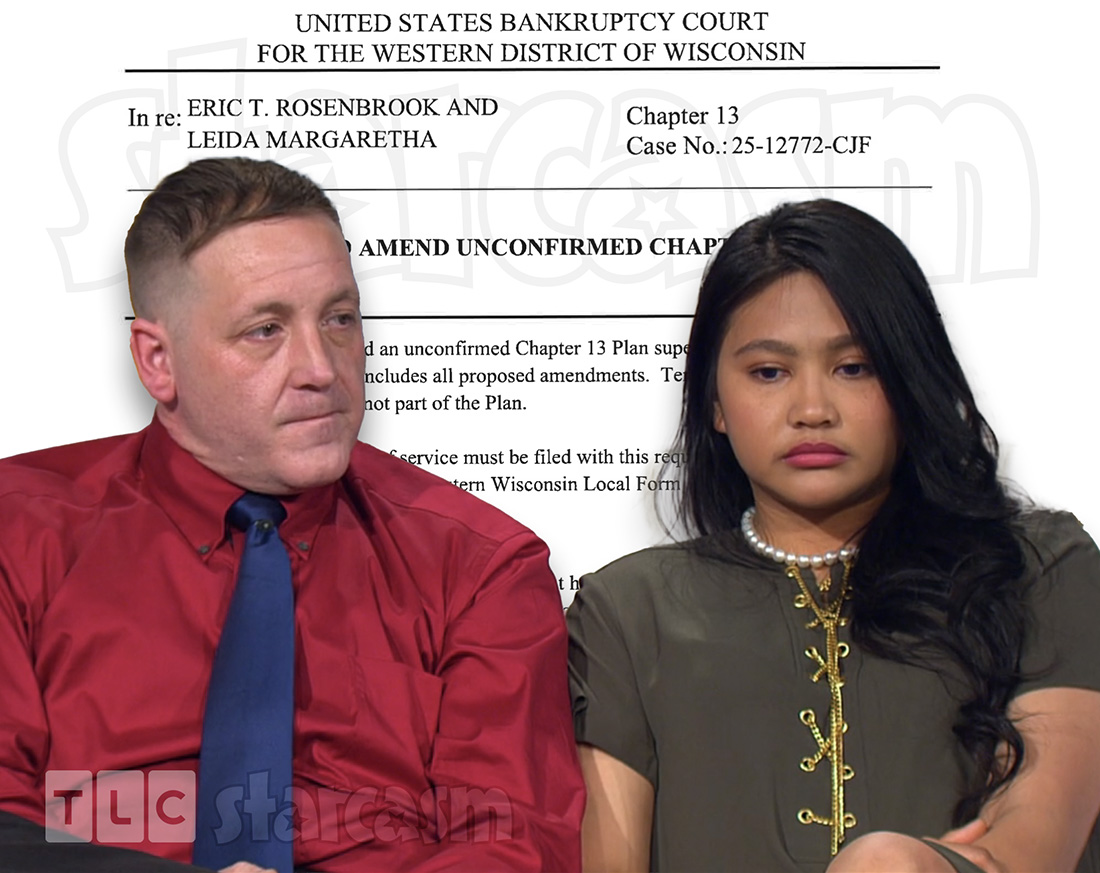 90 Day Fiancé couple Eric Rosenbrook and Leida Margaretha declare bankruptcy