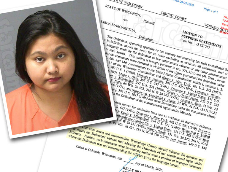 Leida Margaretha files a motion to suppress statements she made to police in her felony identity theft case