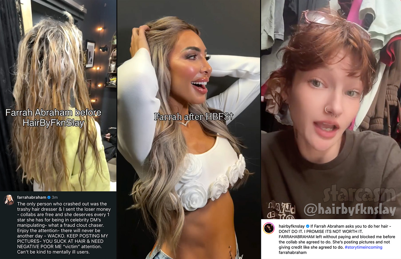 Farrah Abraham and hair stylist Slay feud recap