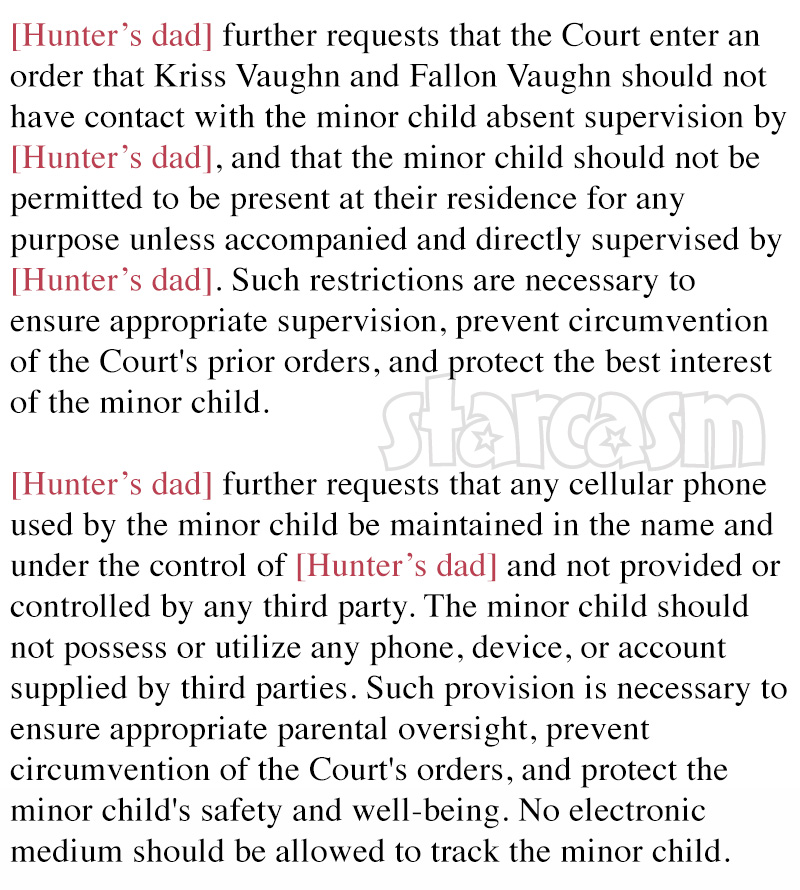 TLC Unexpected Hunter Johnson custody court documents filed by his dad Casey Johnson