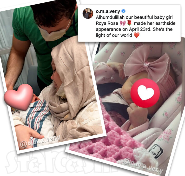 90 Day Fiancé couple Omar and Avery welcome a baby girl named Roya Rose on April 23, 2026