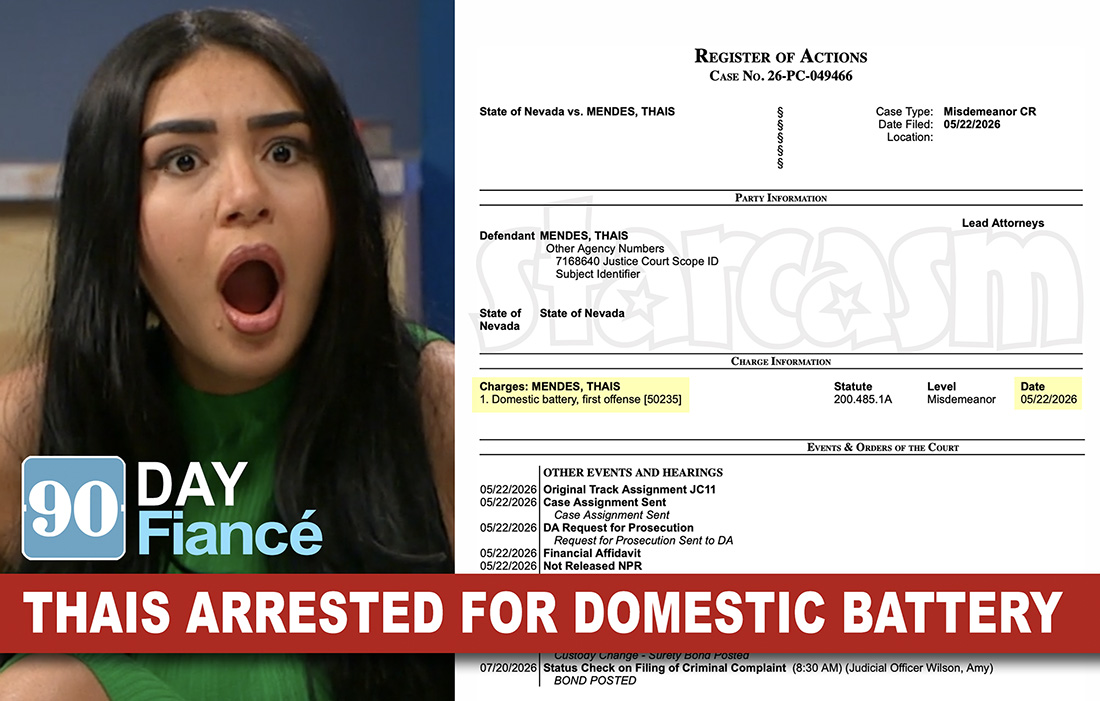 90 Day Fiancé star Thais Mendes arrested for domestic battery