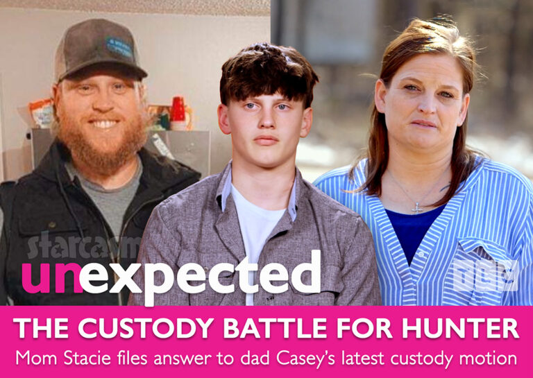 TLC Unexpected Hunter Johnson's mother Stacie Riddle files an answer to Casey Johnson's custody motion