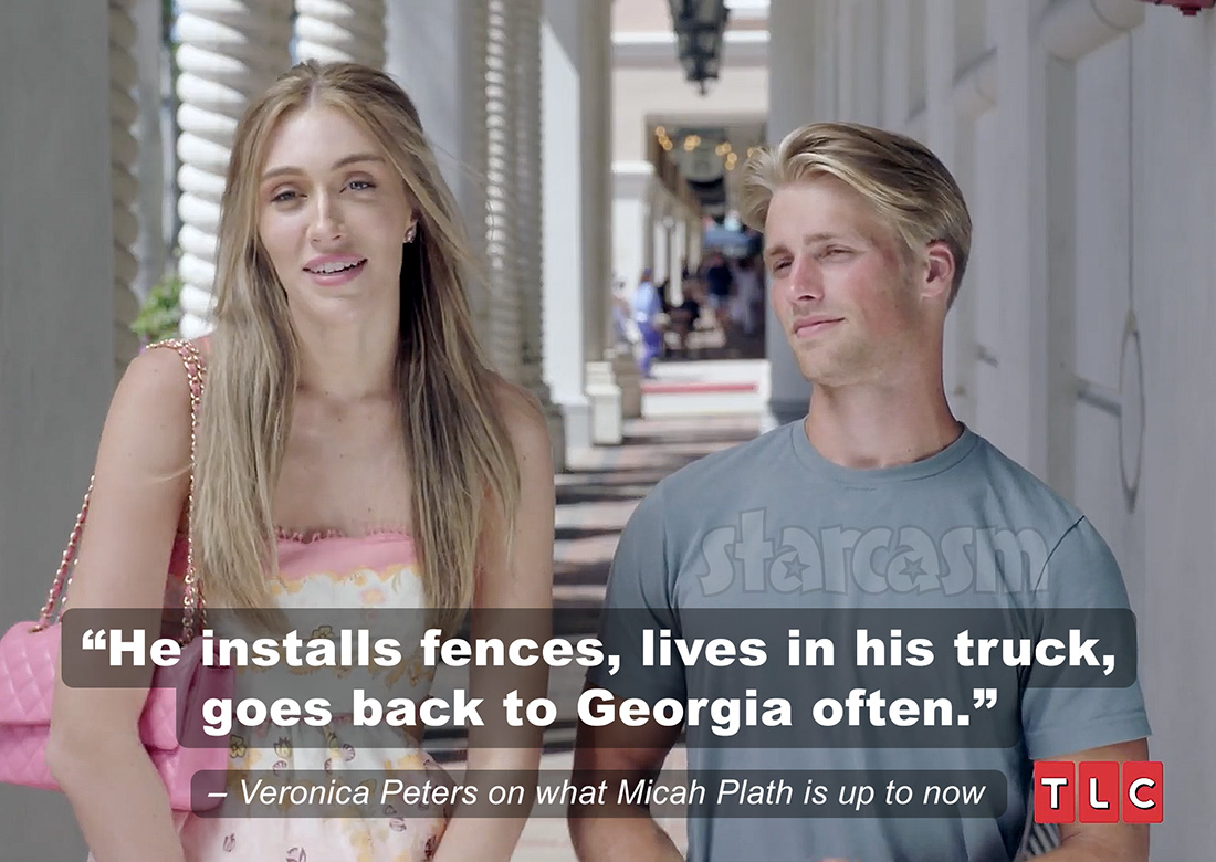 Welcome To Plathville's Veronica Peters says her ex Micah Plath is living in his truck in Florida and Moriah Plath used meth.