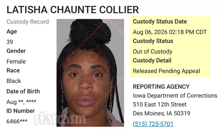 Love After Lockup's LaTisha Collier released from prison after posting an appeal bond