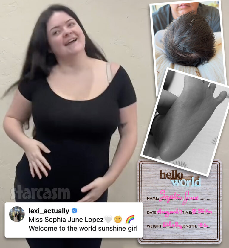 Teen Mom Young and Pregnant's Lexi Tatman Lopez gives birth to her third child, daughter Sophia, on August 13, 2026