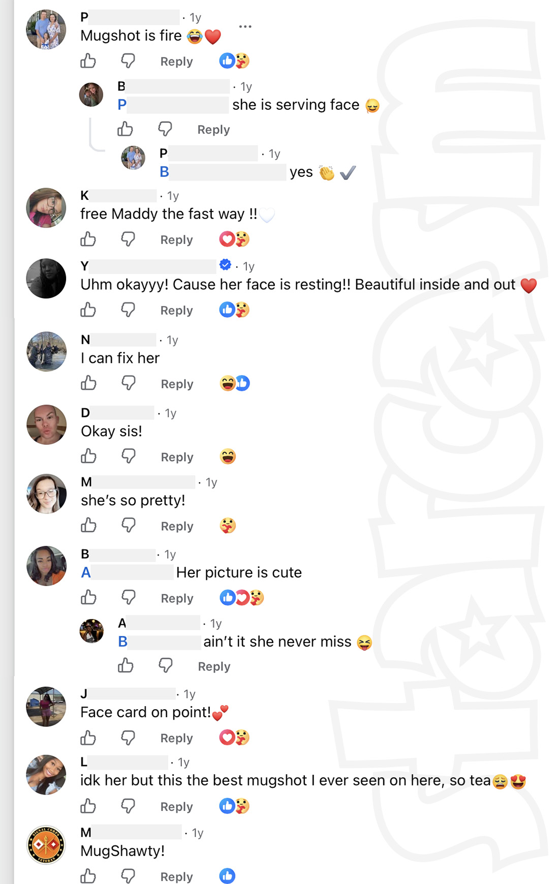 90 Day Fiancé star Shea McGuire's daughter Madison mug shot photo Facebook comments