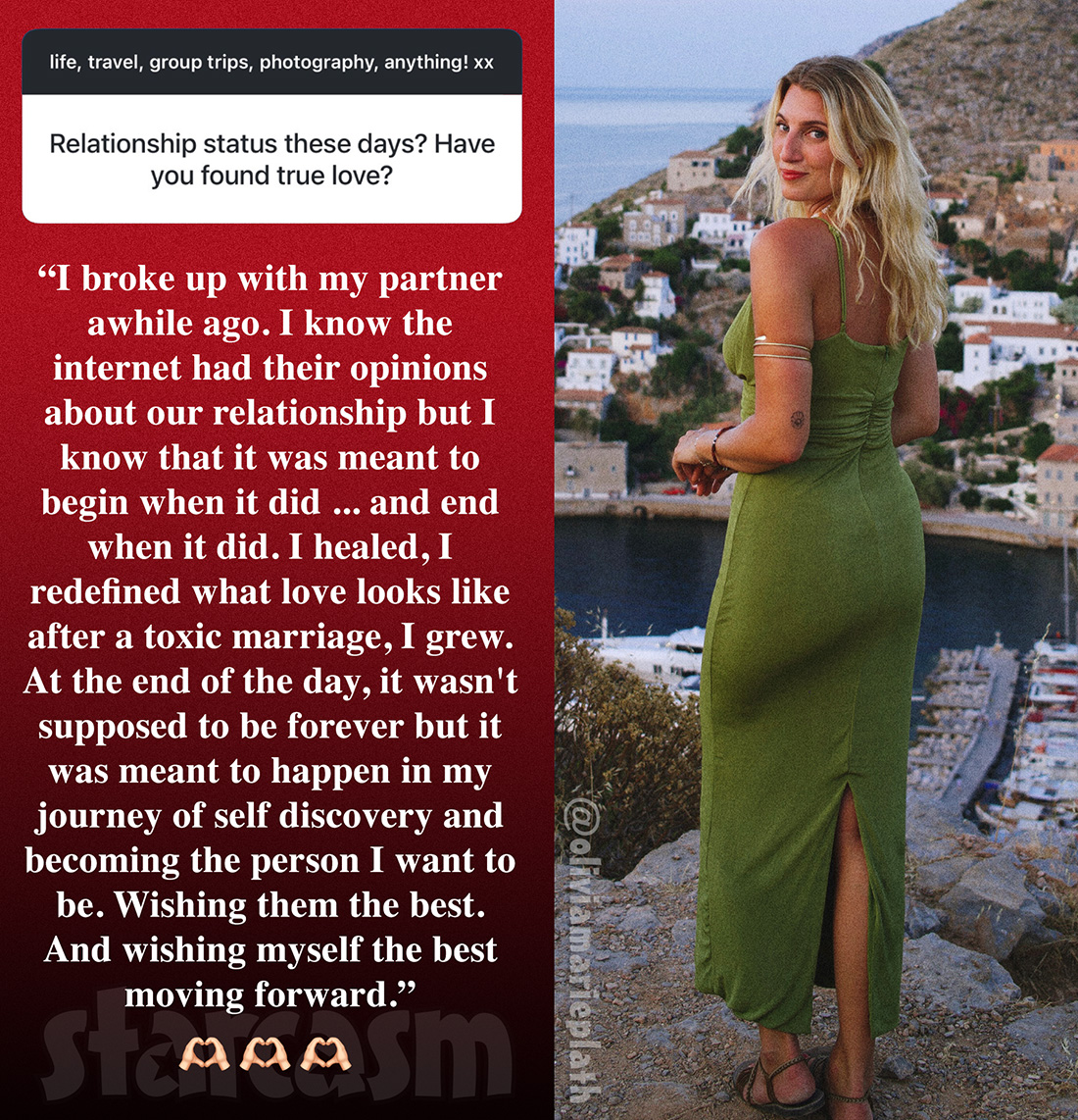 Olivia Plath breaks up with boyfriend Brendan, is currently single.