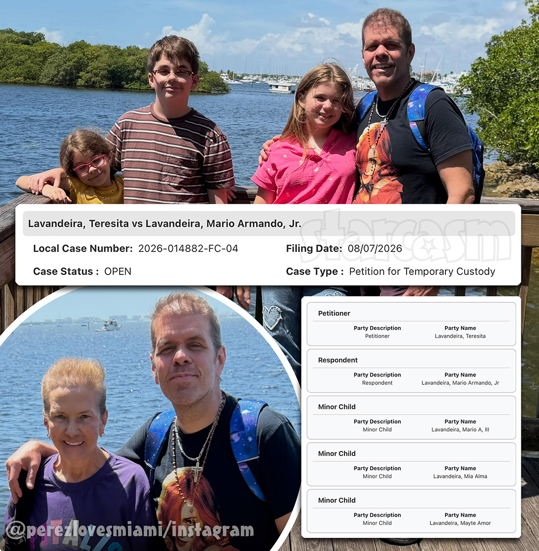 Perex hilton's mother Teresita Lavandeira files for custody of his three children